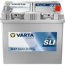 Автомобільний акумулятор VARTA Blue Dynamic D47 6СТ-60Ah АзЕ ASIA 540A (EN) 560410054 - мініатюра 2