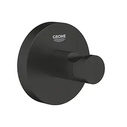 Гачок для ванної кімнати Grohe QuickFix Start 411732430, Чорний матовий