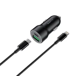 Автомобільний зарядний пристрій HAVIT HV-CC613 20W USB+USB-C HAVIT (27959-000) - мініатюра 5