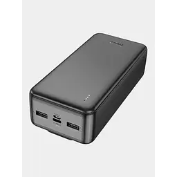 Повербанк чорний батарея 30000mAh зовнішній акумулятор Power bank HOCO J118B Speed ​​energy - мініатюра 4