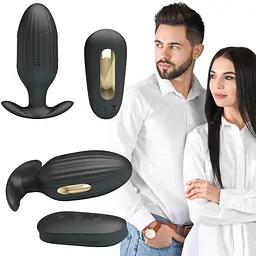 Анальна пробка Pretty Love Electric Shock Massager 9.2 см (чорний) - мініатюра 2