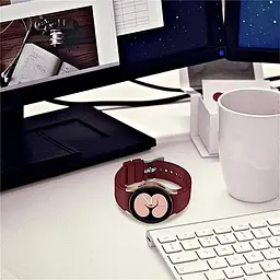 Ремінець силіконовий для смарт-годинника BeWatch Four Samsung Galaxy Watch 4/5/Pro Бордовий (0133307) - мініатюра 5