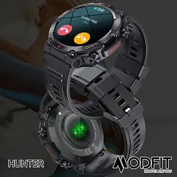 Чоловічий наручний годинник Hunter All Black 36 мм. Modfit acs0029743 - мініатюра 9