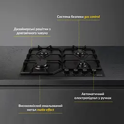 Поверхня газова на металі WEILOR GM 604 BL - мініатюра 2