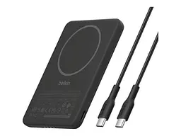 Зовнішній акумулятор (Power Bank) Belkin BoostCharge Slim Magnetic 5000mAh 15W Black (BPD010HQBK)