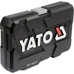 Набір головок торцевих Yato квадрат 1/4", М4-13 з інструментами 38 шт. (YT-14471) - мініатюра 5