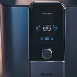 Nivona Кавомашина Nivona CafeRomatica, 1.8л, зерно+мелена, автомат.капуч, дисплей, авторецептів -9, пригот, холодної кави, перлинно-блакитний - мініатюра 6