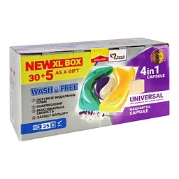 Капсули для прання Wash&Free Жасмин та лаванда з марсельським милом 35 шт. - мініатюра 2