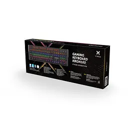 Клавіатура Vinga KBGM160 LED Outemu Blue USB Black (KBGM160 Black) - мініатюра 5