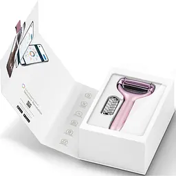 Електронний ролик для обличчя та тіла з мікроголками GESKE MicroNeedle Face & Body Roller 8 в 1 рожевий - мініатюра 6