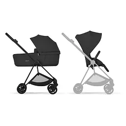 Візок Mios 5.0 2 в 1 BLK Sepia Black - мініатюра 2