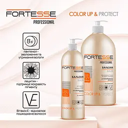 Бальзам Fortesse Professional Color Up & Protect Стійкість кольору для фарбованого волосся з дозатором 400 мл - мініатюра 2