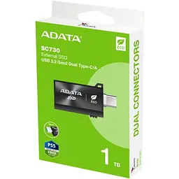 Накопичувач SSD USB 3.2 1TB SC730 ADATA (SC730-1T-CACTI) - мініатюра 6