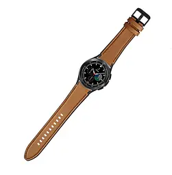 Ремінець Primolux Leather Silicone для годинника Samsung Galaxy Watch 4 Classic 46 мм SM-R890/SM-R895 Brown - мініатюра 5