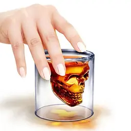 Подарункова склянка для віскі UFT Double Glass Череп 50 мл - мініатюра 2