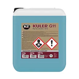 Антифриз K2 Kuler -35°C G11 синій 22кг K20496-W406N
