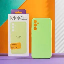 Чохол Make Samsung A34 Silicone Lime - мініатюра 2
