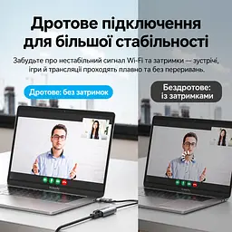 Мережевий Ethernet-адаптер Vention зовнішня мережева карта з USB-C або USB-A на RJ45 10/100/1000 Мбіт/с без встановлення драйверів у macOS та Windows 8–11 зі світлодіодними індикаторами мережі для Nintendo Switch через USB-порт док-станції із вбудованим кабелем 0,15 м сірий (CFQHB) - мініатюра 14