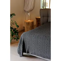 Плед Прованс Kosa Графіт (8302) 140 х 180 см (045480) - мініатюра 6