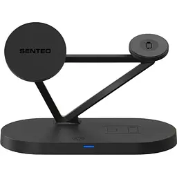 Бездротовий зарядний пристрій Senteo D1 Navi Stand 5in1 Black [169188] - мініатюра 2