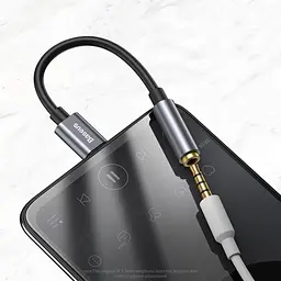 AUX-адаптер Baseus Type-C Male to 3.5mm Female Adapter L54 Deep сірий CATL54-0G - мініатюра 5