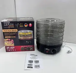 Сушарка-дегідратор Zepline для фруктів, овочів та інших продуктів новий чорний ZP-029 - мініатюра 2