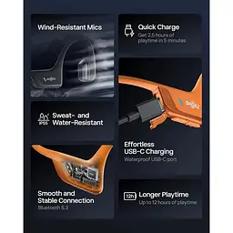 Навушники Shokz OpenRun Pro 2 Orange [172933] - мініатюра 11