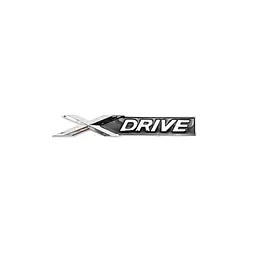 Емблема-напись X-Drive для BMW хром 110х15 мм (старий тип) пластик (на скотчі)