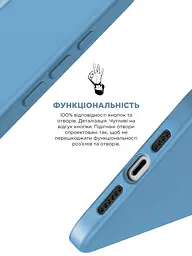 Силиконовый чехол с MagSafe для Apple iPhone 15 Pro Max, ICON2 MagCase, голубой, противоударный, панель с мягкой подкладкой, защита всего корпуса, поддержка беспроводной зарядки, совместим с защитными стеклами и пленками, ArmorStandart (ARM77016) - мініатюра 4