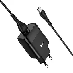 Зарядний пристрій HOCO C72Q QC3.0 1USB 3A + Type-C чорний