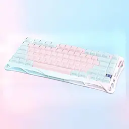 GravaStar Клавіатура механічна GravaStar Mercury K1 Lite 80keys, GravaStar x BSUN Grey, BT/WL/USB, Lumen Rose - мініатюра 5