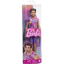 Лялька Barbie Модник Кен у вінтажному худі з коротким рукавом (HRH26) - мініатюра 4