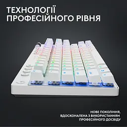 Клавіатура Logitech G PRO X TKL Lightspeed Tactile USB UA White (920-012148) - мініатюра 12