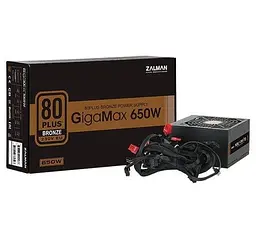 Блок живлення Zalman 650W GIGAMAX Bronze 80+ (ZM650-GVII) Б/в - мініатюра 3