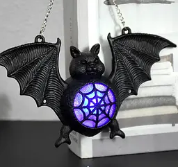 Декор підвісний Хеллоуїн "Летюча миша" 3D 17*9 см LED, IDEA12-HOL31 - мініатюра 6