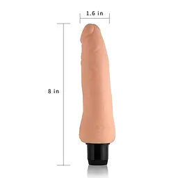 Реалістичний вібратор Xtreme Feel Vibrator Flesh тілесний - мініатюра 6