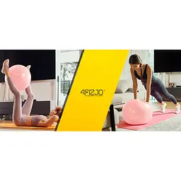 М'яч для фітнесу (фітбол) 4FIZJO 55 см Anti-Burst 4FJ0398 Pink (P-5907739316271) - мініатюра 9