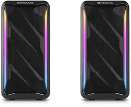 Колонки 2.0 S-130 Black, 2 x 5 Вт REAL-EL teh0021037 - мініатюра 3