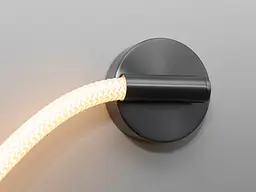 Світильник настінний LED Diasha 9601-BHR Мотузка 18W, 990 лм, чорний хром, сучасний стиль для інтер'єру - мініатюра 3