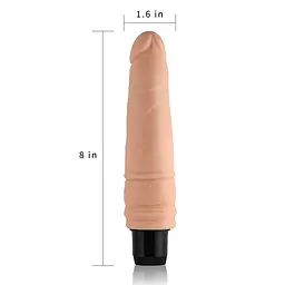 Реалістичний вібратор Xtreme Feel Vibrator тілесний - мініатюра 6
