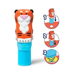 Набір з блокнотом та штампом з наліпками Melissa & Doug Sticker WOW Тигреня (SM93205/6074897) - мініатюра 2