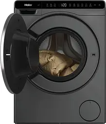 Haier Пральна машина фронтальна, 5кг, 1200, A, 42.3см, дисплей, інвертор, люк чорний, Wi-Fi, висота 70см, сріблястий - мініатюра 5