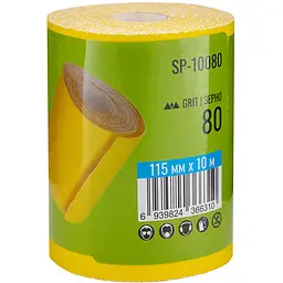 Наждачний папір Alloid Building Tools на паперовій основі 115мм х 10м зерно 80 (SP-10080) - мініатюра 4