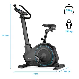 Велотренажер Gymtek XB6000 електромагнітний синій - мініатюра 19