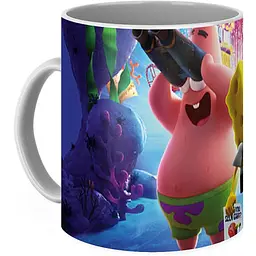 Кухоль GeekLand SpongeBob SquarePants в бігах Постер 2020 CP 03.277 330 мл білий - мініатюра 2