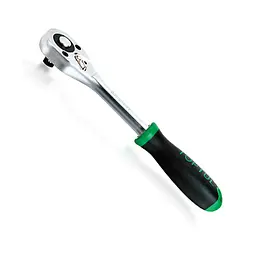 Тріскачка для торцевих головок 1/2" 24 зубці (гумова ручка) Toptul hoz0007063