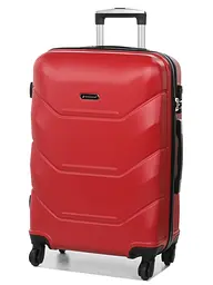 Валіза середня M Madisson Snowball 32303 пластикова 70л Червона