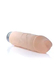 Вібратор Real Skin Multispeed Flesh, 22 см - мініатюра 7