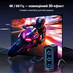 Відеокабель UGREEN DP119 DisplayPort - HDMI 4K 60 Гц 1 м чорний (15773) - мініатюра 6
