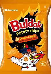 Чіпси Samyang Buldak Potato Chips Quattro Cheese 55г